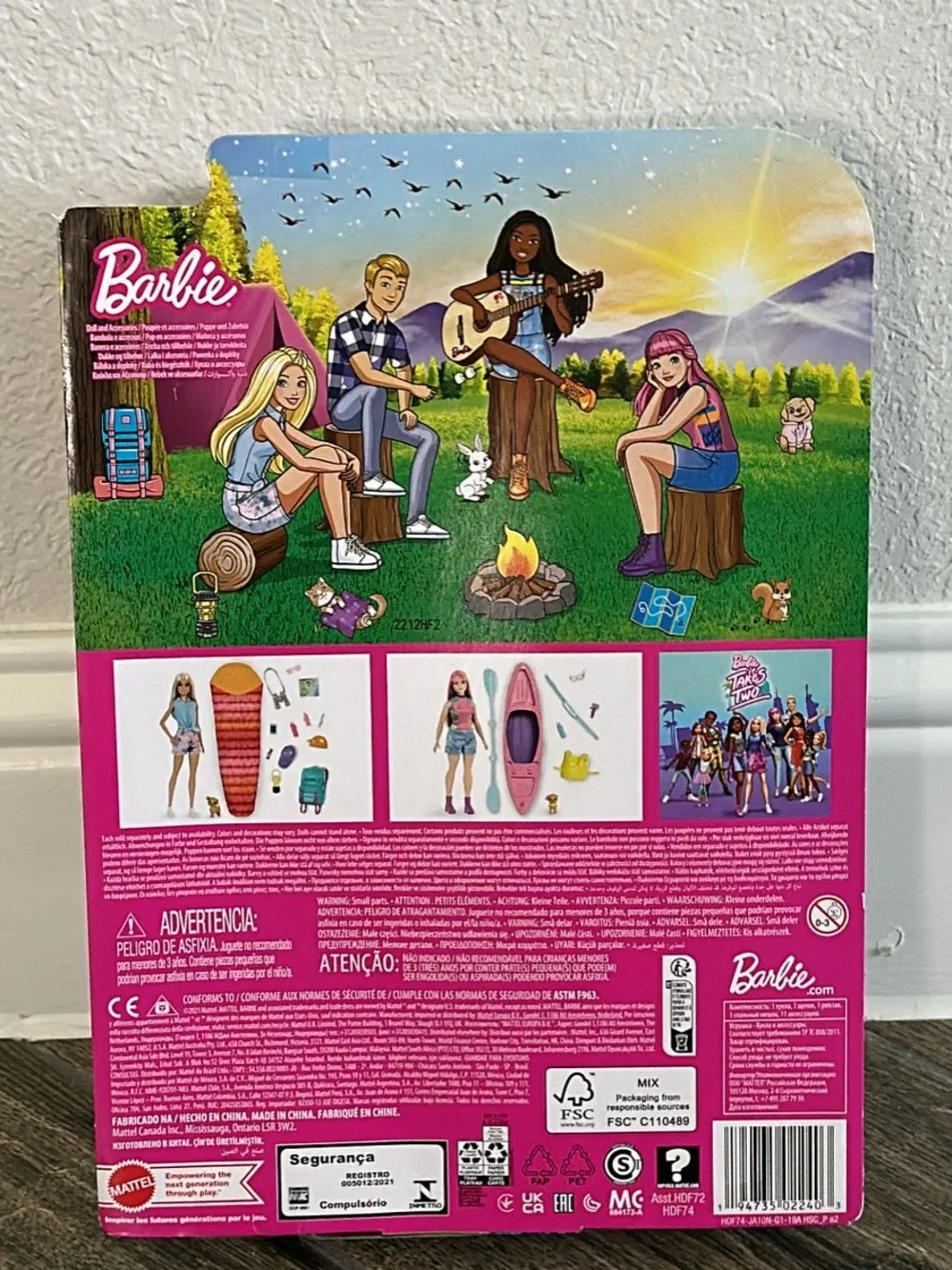 Barbie Brooklyn Camping Adventure Doll with Pink Backpack